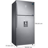 Samsung 523.0 L RT54B6558SL/TL 2 Star 5-in-1 Convertible with Water Dispenser Frost Free Double Door Refrigerator (Real Stainless)