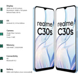 Realme C30s 2GB+32GB 16.51 Centimeter (6.5) Unisoc SC9863A/ Unisoc SC9863A1 Fullscreen Display Quick Fingerprint Sensor Smartphones Mobile
