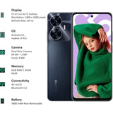 Realme C55 (6GB+64GB) 6.72 inch Full HD+ Display, 64MP + 2MP, 8MP Front Camera, Helio G88 Processor, Brilliant Security, Convenient Multitasking Smartphones Mobile