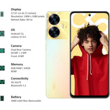 Realme C55 (6GB+64GB) 6.72 inch Full HD+ Display, 64MP + 2MP, 8MP Front Camera, Helio G88 Processor, Brilliant Security, Convenient Multitasking Smartphones Mobile