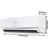 Godrej 1.50 T SIC 18TTC3-WWA 3 Star Active Carbon Filter with Silent Operation 100% Copper Condenser 5 in 1 Convertible Inverter Split Air Conditioner (White)