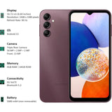Samsung 16.76 Centimeter (6.6) Galaxy A14 5G (4/64GB) Triple Rear Camera (50 MP Main) Upto 8 GB RAM with RAM Plus Without Charger Smartphones Mobile