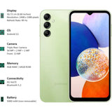 Samsung 16.76 Centimeter (6.6) Galaxy A14 5G (4/64GB) Triple Rear Camera (50 MP Main) Upto 8 GB RAM with RAM Plus Without Charger Smartphones Mobile