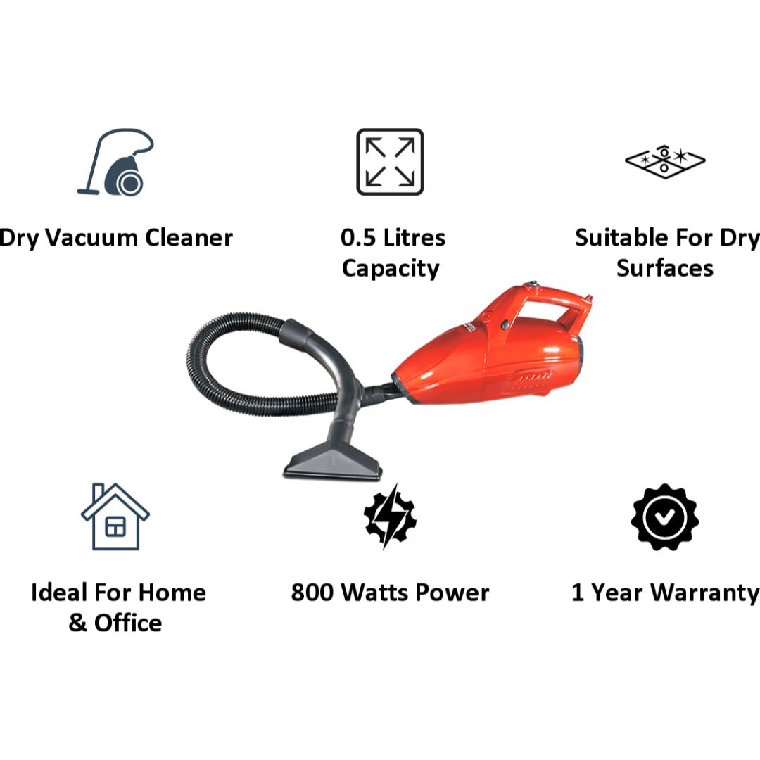 Eureka Forbes 0.5 L Super Clean (GFCDFSUPC00000) Handheld Vacuum Cleaner (Red)