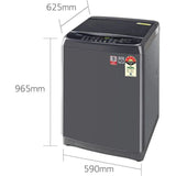 LG 10.0 k, T10SJMB1Z.ABMQEIL, 5 Star Smart Diagnosis, Fully Automatic Top Load Washing Machine (Middle Black)