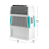 Symphony 80.0 L, Touch 80 Room/Personal Air Cooler (White)