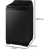 Samsung 10.0 kg WA10BG4546BV/TL 5 Star Smart Control with Wi-Fi Connectivity Fully Automatic Top Load Washing Machine (Black Caviar)