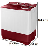 Samsung 11.50 Kg WT11A4600RR/TL 5 Star Magic Mixer with Air Turbo Technology Semi Automatic Top Loading Washing Machine (Light Grey)