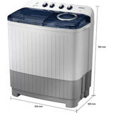 Samsung 7.0 k, WT70M3200HB/TL 5 Star Semi Automatic Top Load Washing Machine (Light Grey)