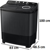 Samsung 7.50 kg WT75B3200GD/TL 5 Star Magic Mixer with Hexa Storm Pulsator Semi Automatic Top Loading Washing Machine (Light Grey)