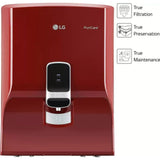 LG 8.0 L WW130NP.CWRQEIL True RO Filtration Dual Protection Stainless Steel Tank With Wall Mount RO Water Purifier (Red)