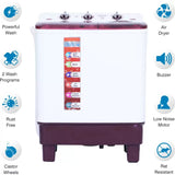 Aisen 7.0 k A70SWM620-BURGANDY Semi Automatic Top Load Washing Machine (Burgundy)