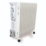 AISEN 2400 W AOHTR01 (9 Fin) PTC Fan OFR Oil Filled Room Heater (White)