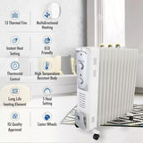 AISEN AOHTR03 (13 FIN) OFR Oil Filled Room Heater (White)