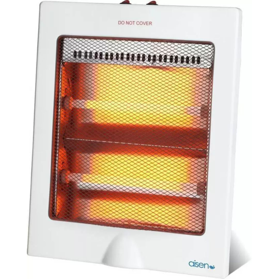 AISEN AQHTR02 Quartz HEATER 2 ROD 1200 W Overheat Protection 2 ROD Room Heater (White)