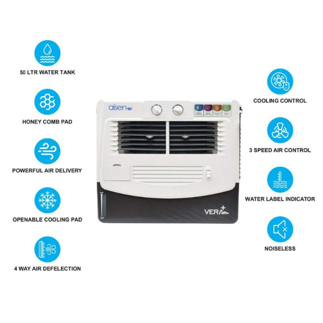 AISENÂ® 50 L A50WMH322 Vera Plus For Home Office Window Air Cooler (White)