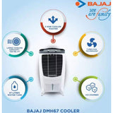 Bajaj 67 L (480113) DMH67 Honeycomb Hexacool Pads, Desert Air Cooler (White, Black)