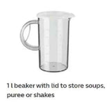 PHILIPS 1.0 L HR1351/90 250 W Hand Blender (White & Blue)
