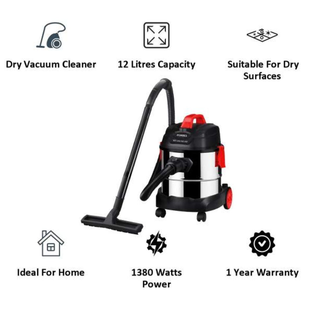 Eureka Forbes 12.0 L Tank, Wet & Dry NXT, 1380 W, Wet & Dry Vacuum Cle