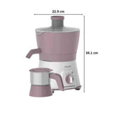 Philips 600 W HL7581/00 Viva Collection Turbo Power Motor, Juicer (White & Lilac)