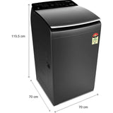 Whirlpool 9.5 k 360 BW Pro-H 9.5 Graphite 10YMW (31331), In-built Heater Fully Automatic Top Loading Washing Machine (Graphite)
